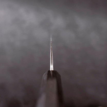 Gyuto Blue Steel #2 Kurouchi Stainless Clad Chokin Dragon Buffalo Ebony Handle 180mm