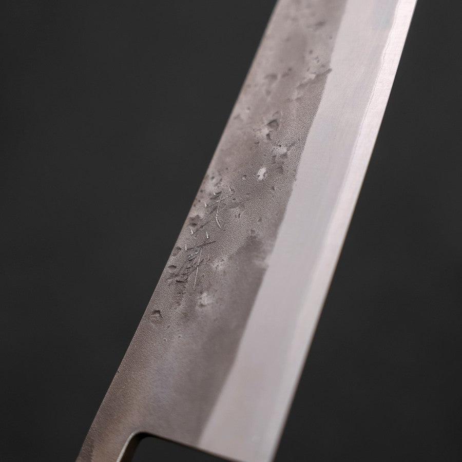 Gyuto Blue Steel #2 Nashiji Stainless Clad Sumi Urushi Handle 210mm