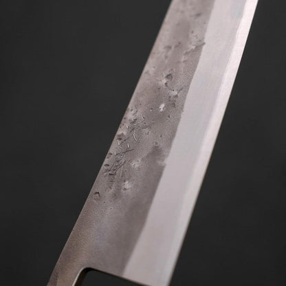 Gyuto Blue Steel #2 Nashiji Stainless Clad Sumi Urushi Handle 210mm