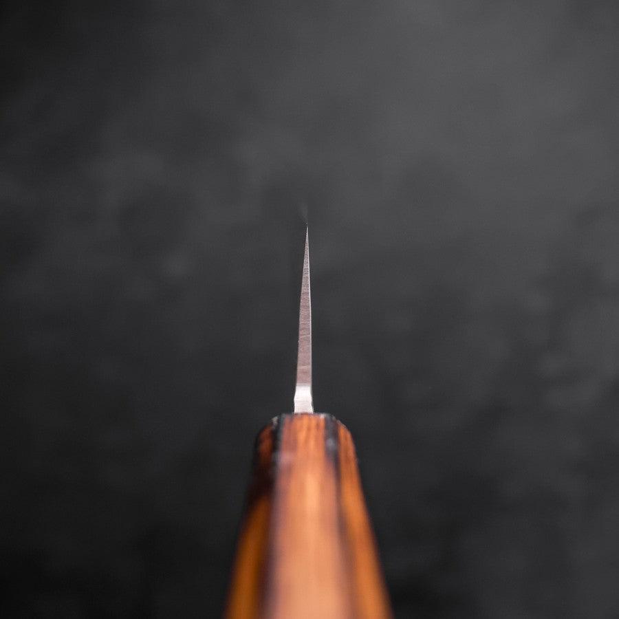 Gyuto Blue Steel #2 Nashiji Stainless Clad Sumi Urushi Handle 210mm