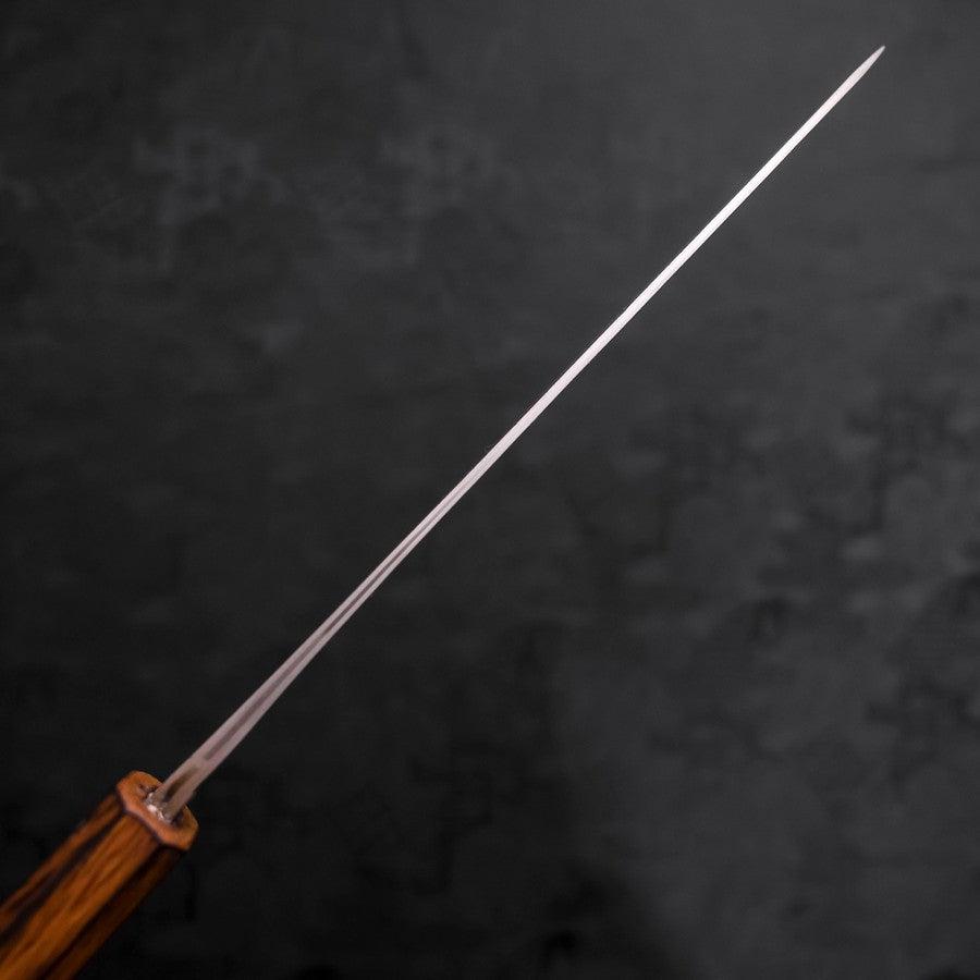 Gyuto Blue Steel #2 Nashiji Stainless Clad Sumi Urushi Handle 210mm