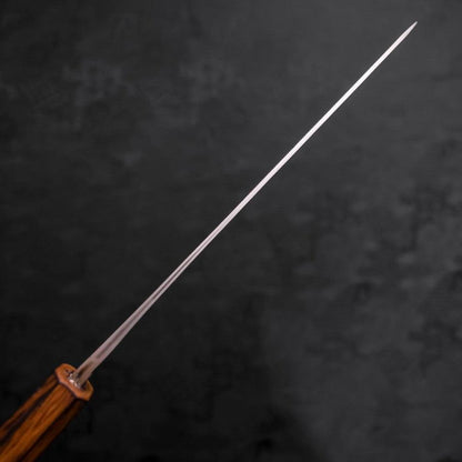 Gyuto Blue Steel #2 Nashiji Stainless Clad Sumi Urushi Handle 210mm