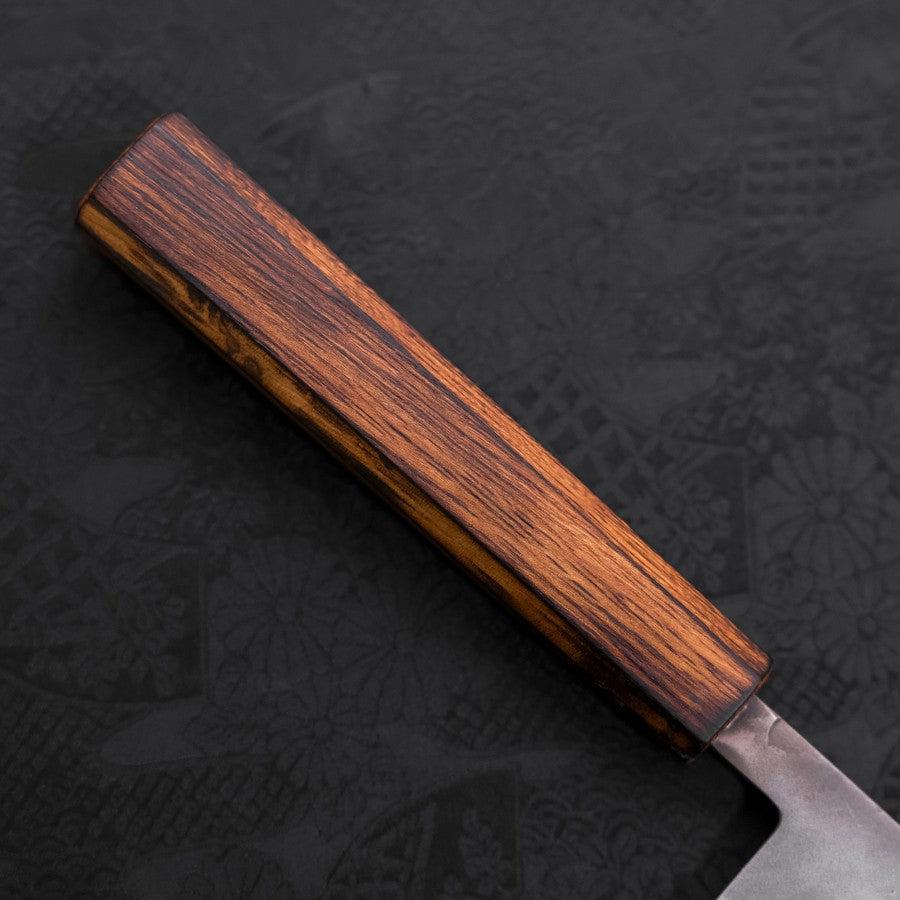 Gyuto Blue Steel #2 Nashiji Stainless Clad Sumi Urushi Handle 210mm