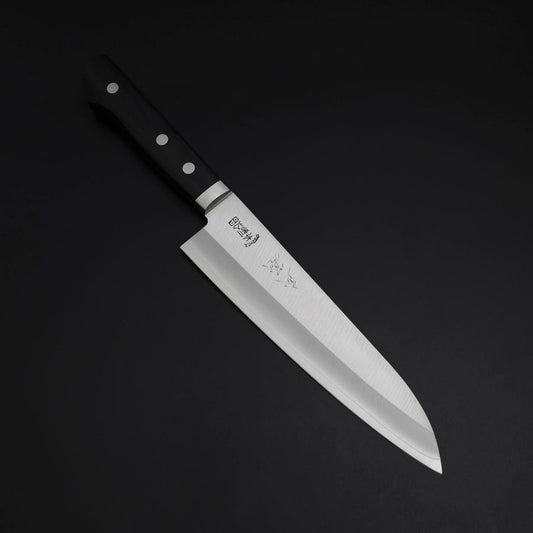 Gyuto Chromax Polished Black Western Handle 180mm