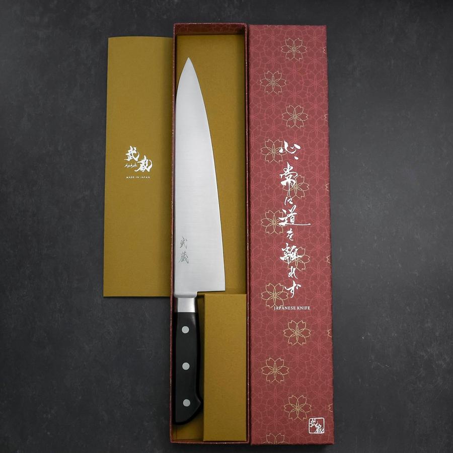 Gyuto Molybdenum Polished Western Black Handle 240mm