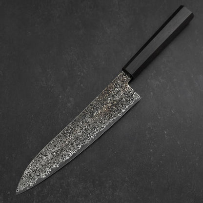 Gyuto SG-2 Black Nickel Damascus Ebony Handle 210mm
