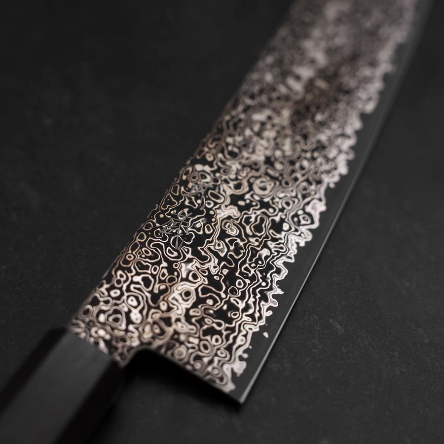Gyuto SG-2 Black Nickel Damascus Ebony Handle 210mm