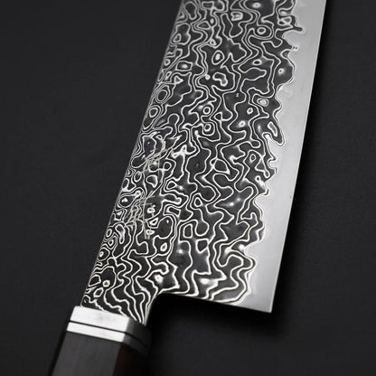 Gyuto SG-2 Black Nickel Damascus Western Ebony Handle 210mm
