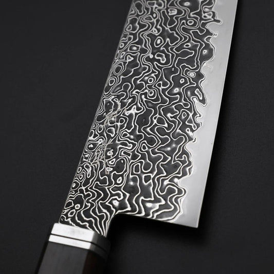 Gyuto SG-2 Black Nickel Damascus Western Ebony Handle 210mm