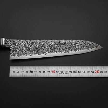 Gyuto SG-2 Black Nickel Damascus Western Ebony Handle 210mm
