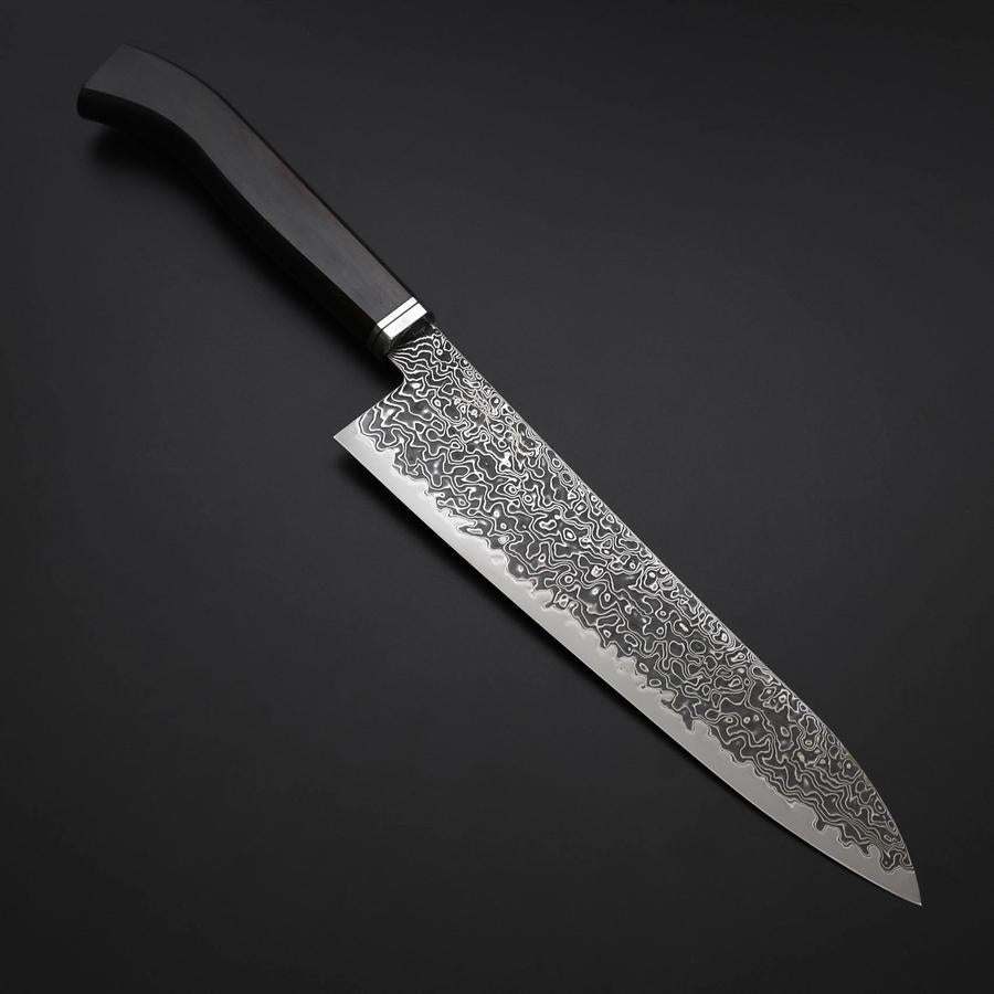 Gyuto SG-2 Black Nickel Damascus Western Ebony Handle 210mm