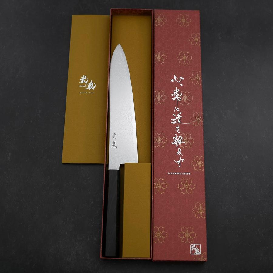 Gyuto SG-2 Nickel Damascus Ebony Handle 210mm