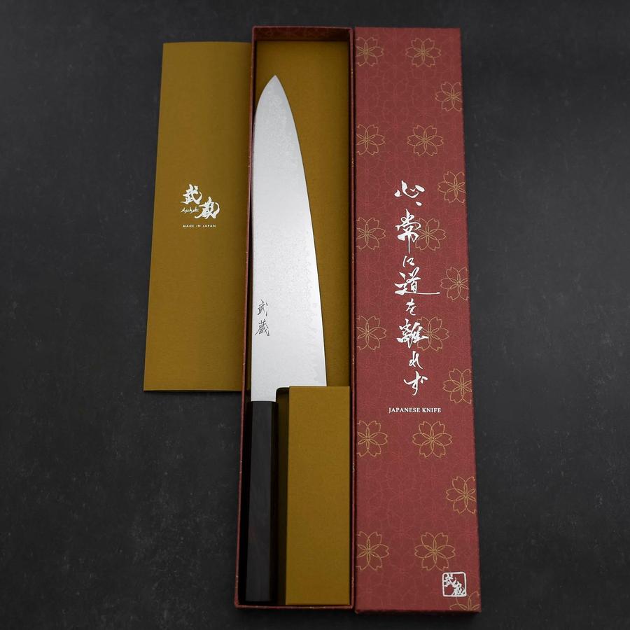 Gyuto SG-2 Nickel Damascus Ebony Handle 240mm