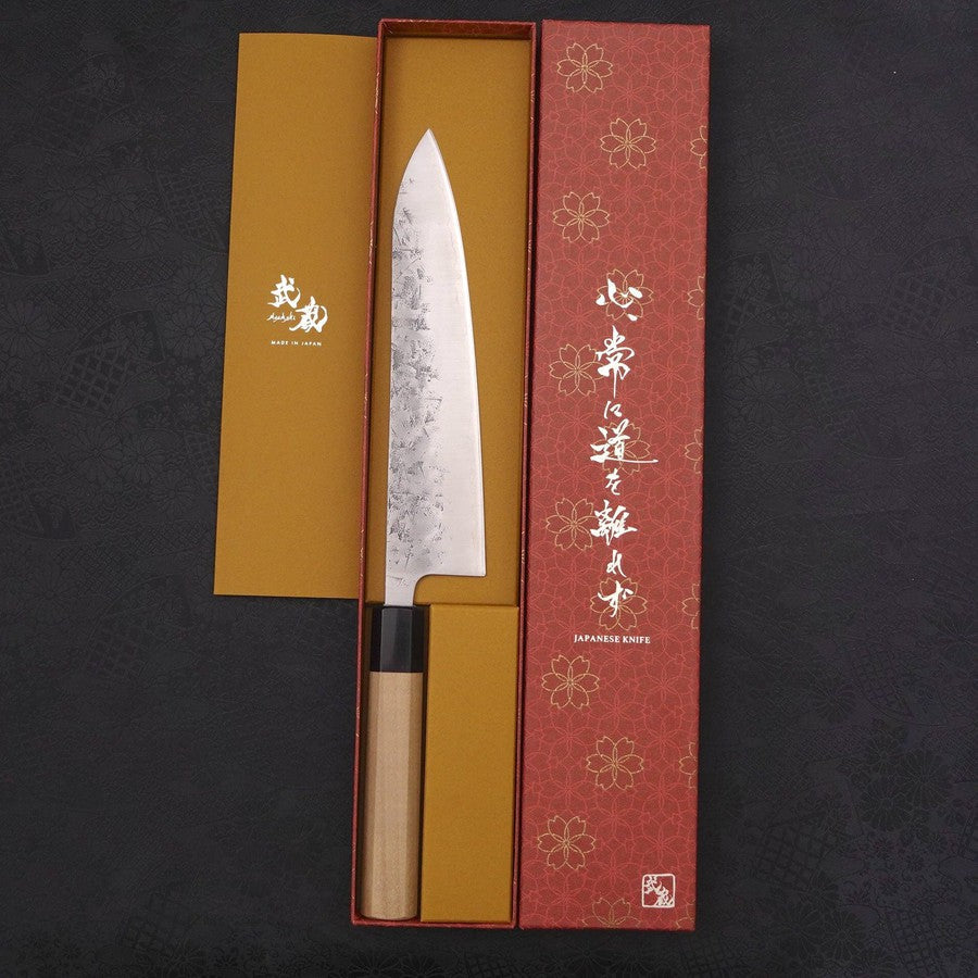 Gyuto SLD Nashiji Washi Buffalo Magnolia Handle 210mm