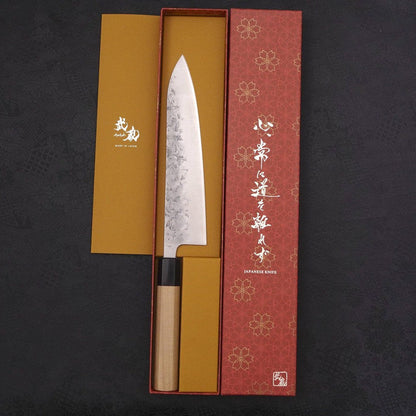 Gyuto SLD Nashiji Washi Buffalo Magnolia Handle 210mm