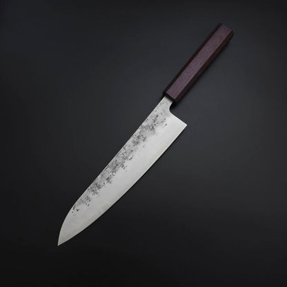 Gyuto SLD Nashiji Washi Purple Urushi Handle 210mm