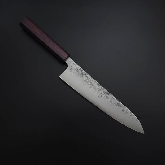 Gyuto SLD Nashiji Washi Purple Urushi Handle 210mm