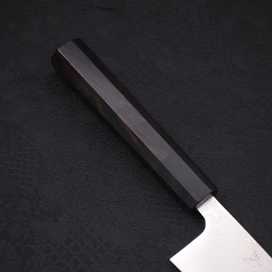 Gyuto SLD Wave Nickel Damascus Buffalo Ebony Handle 210mm