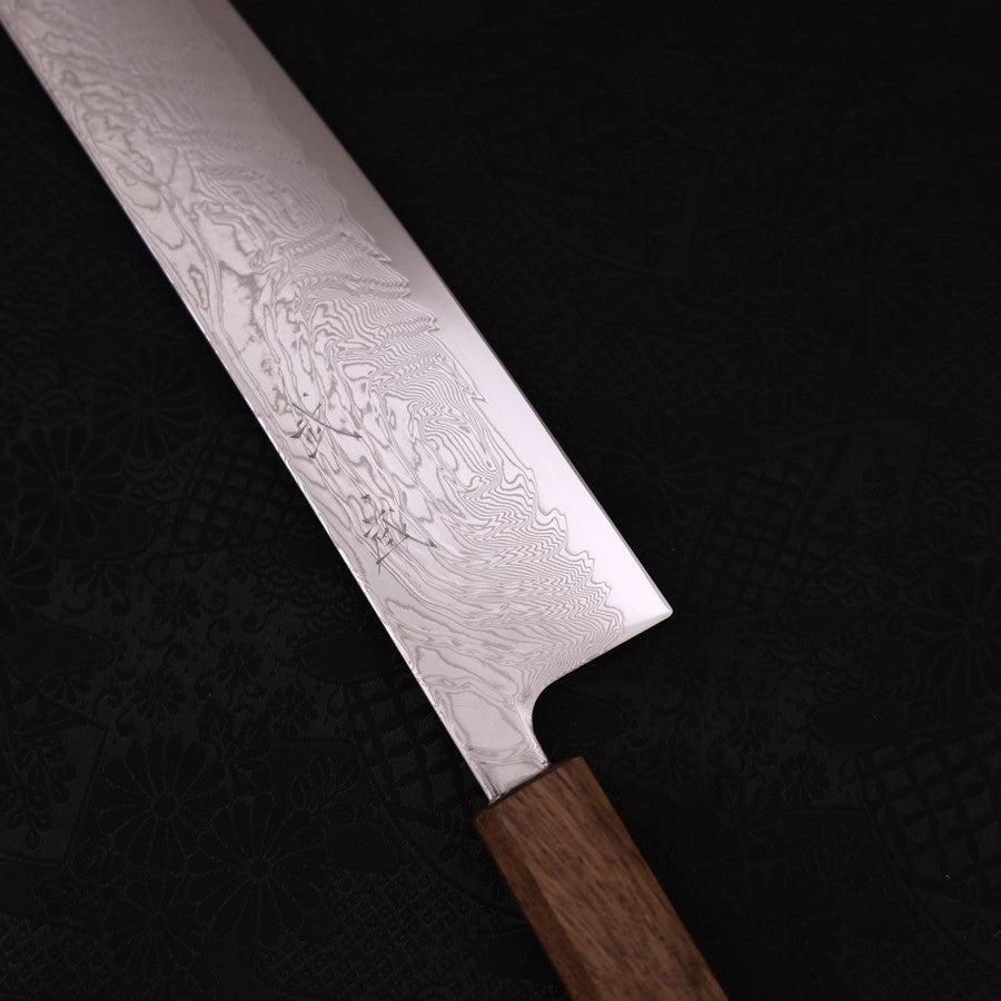 Gyuto SLD Wave Nickel Damascus Yaki Urushi Handle 240mm