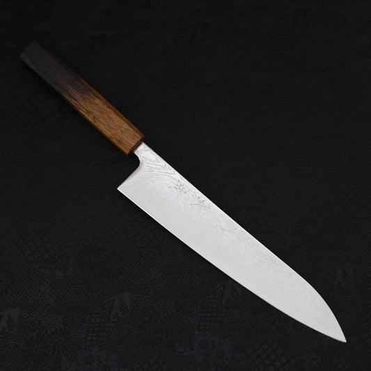 Gyuto SLD Wave Nickel Damascus Yaki Urushi Handle 240mm