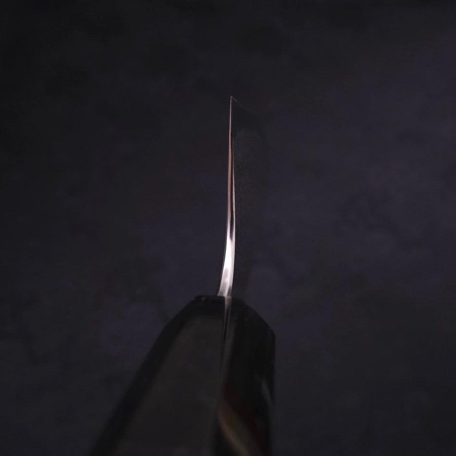 Gyuto Silver Steel #3 Damascus Buffalo Ebony Handle 210mm
