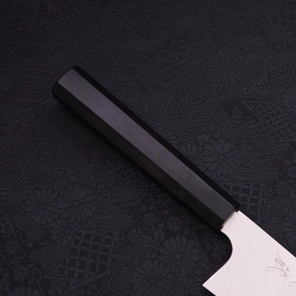 Gyuto Silver Steel #3 Damascus Buffalo Ebony Handle 210mm