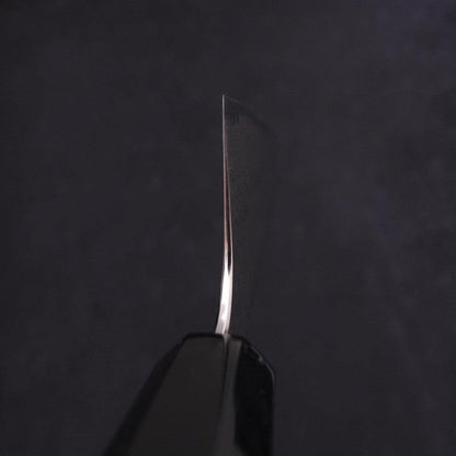 Gyuto Silver Steel #3 Damascus Buffalo Ebony Handle 240mm