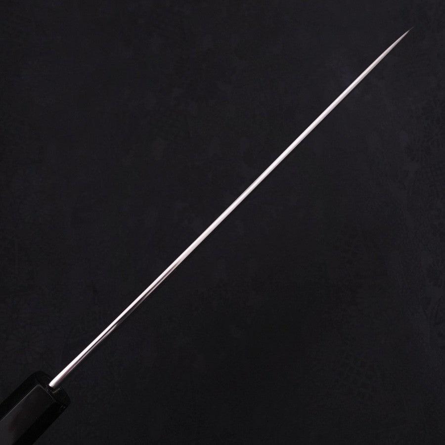 Gyuto Silver Steel #3 Damascus Buffalo Ebony Handle 240mm