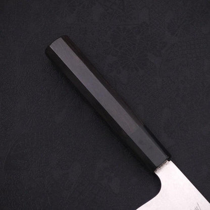 Gyuto Silver Steel #3 Damascus Buffalo Ebony Handle 240mm
