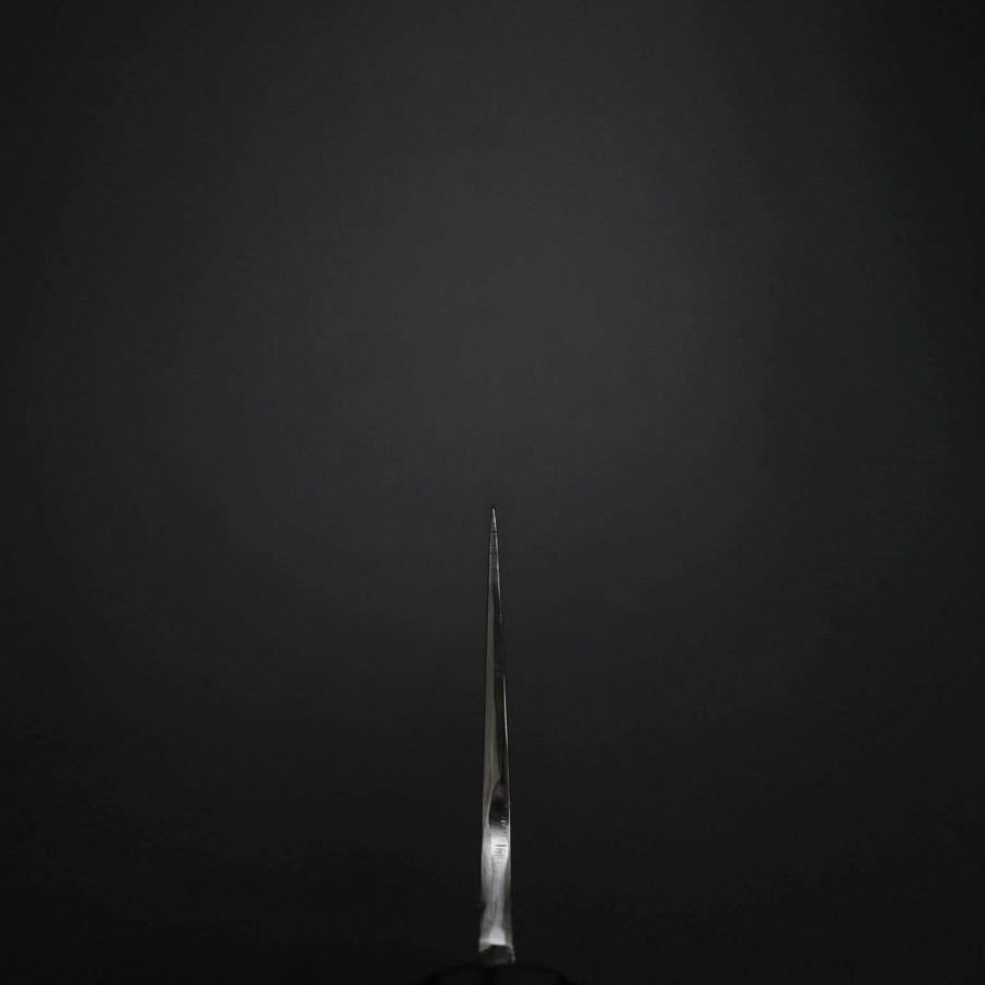 Gyuto Silver Steel #3 Mirror Honyaki Buffalo Ebony Handle 210mm