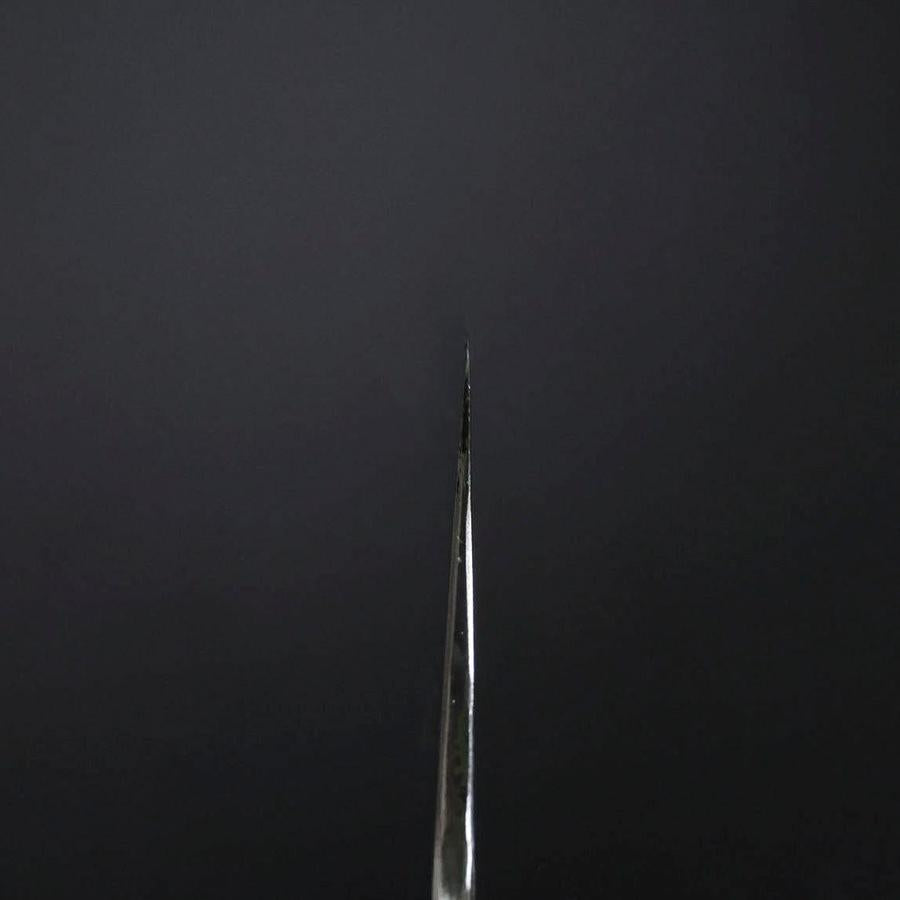Gyuto Silver Steel #3 Mirror Honyaki Buffalo Ebony Handle 240mm