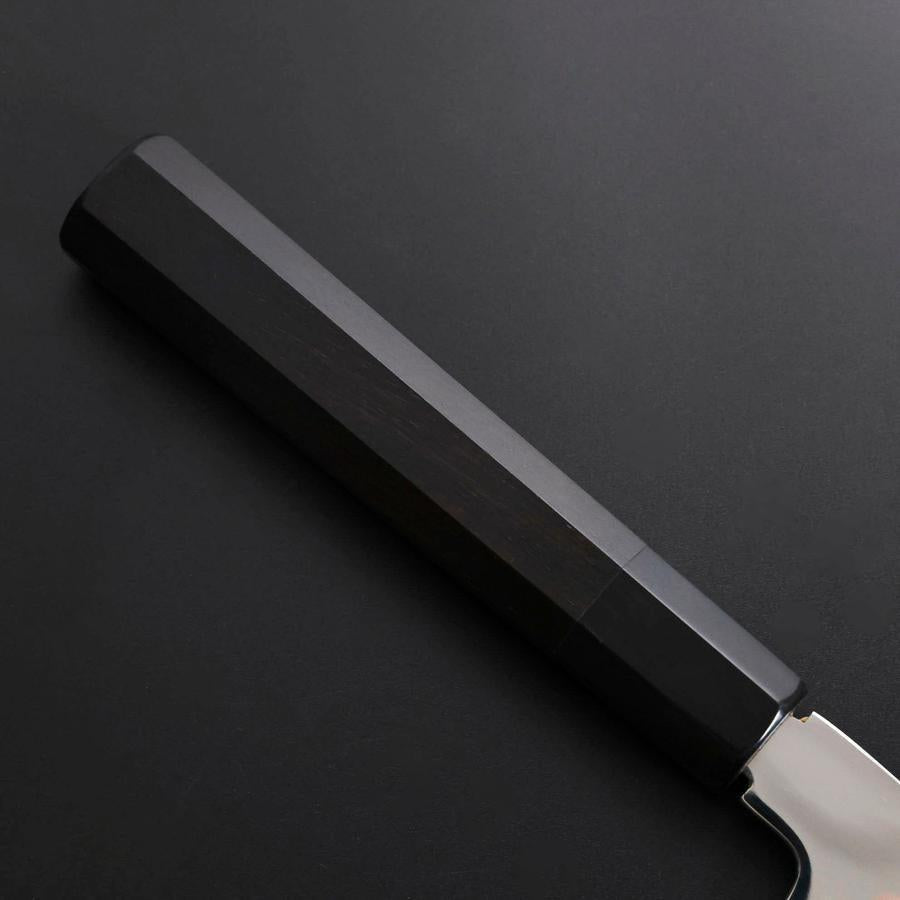 Gyuto Silver Steel #3 Mirror Honyaki Buffalo Ebony Handle 240mm