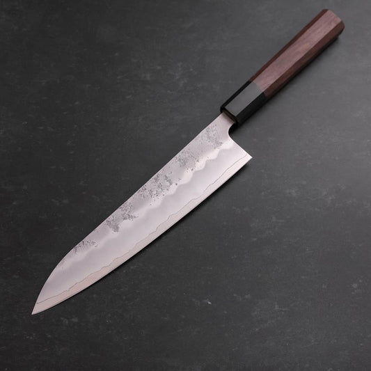 Gyuto Silver Steel #3 Nashiji Buffalo Walnut Handle 210mm