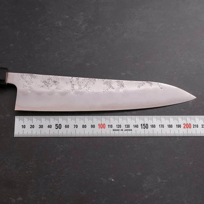 Gyuto Silver Steel #3 Nashiji Buffalo Walnut Handle 210mm