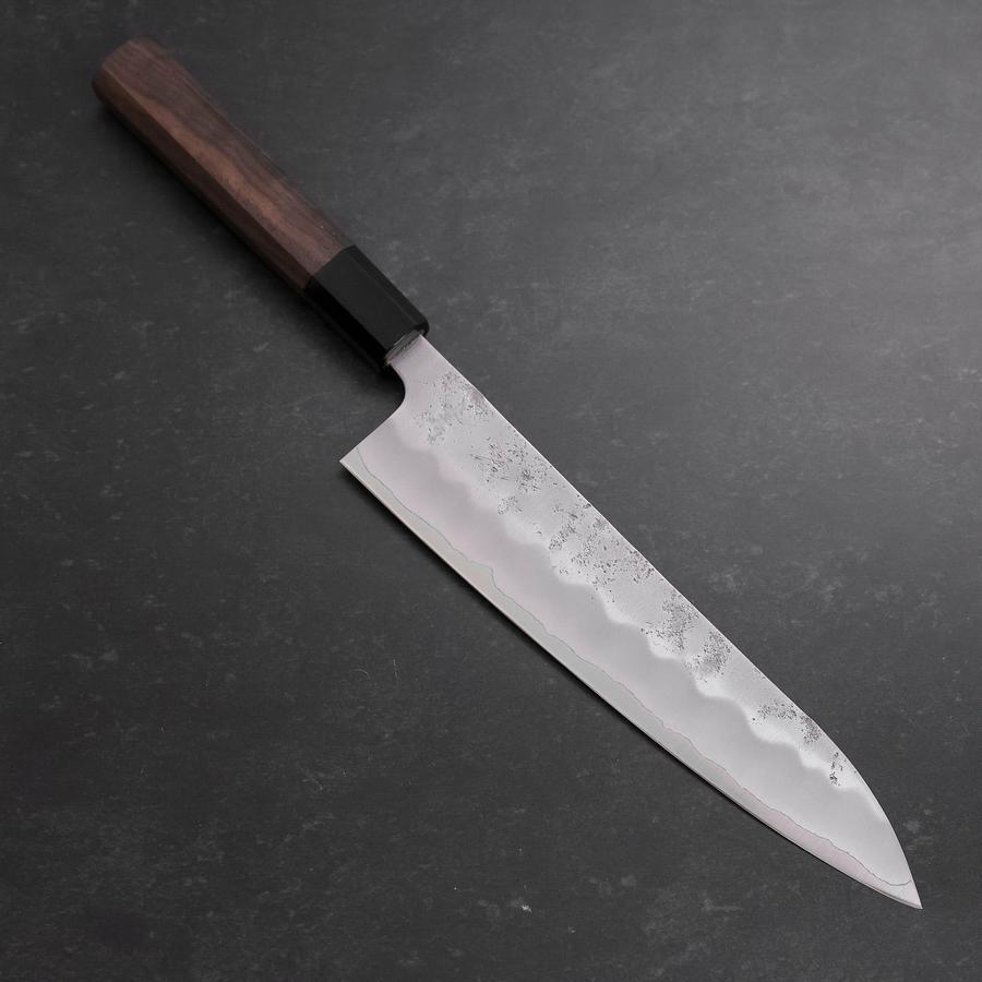 Gyuto Silver Steel #3 Nashiji Buffalo Walnut Handle 210mm
