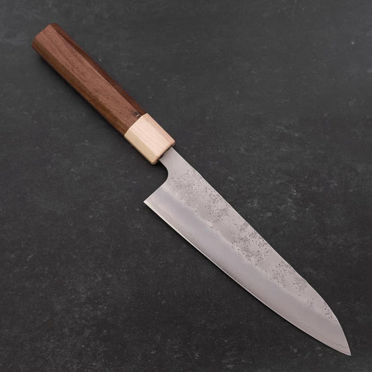 Gyuto Silver Steel #3 Nashiji Maple Walnut Handle 180mm