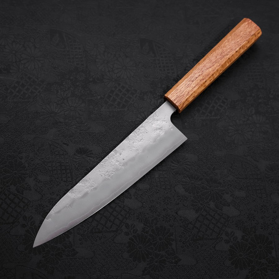 Gyuto Silver Steel #3 Nashiji Oak Handle 180mm