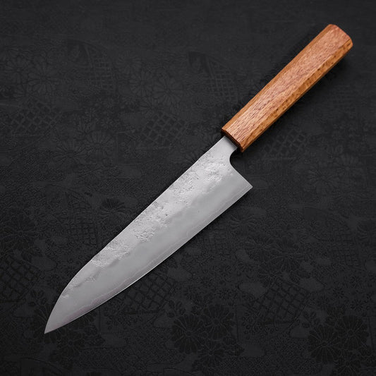 Gyuto Silver Steel #3 Nashiji Oak Handle 180mm