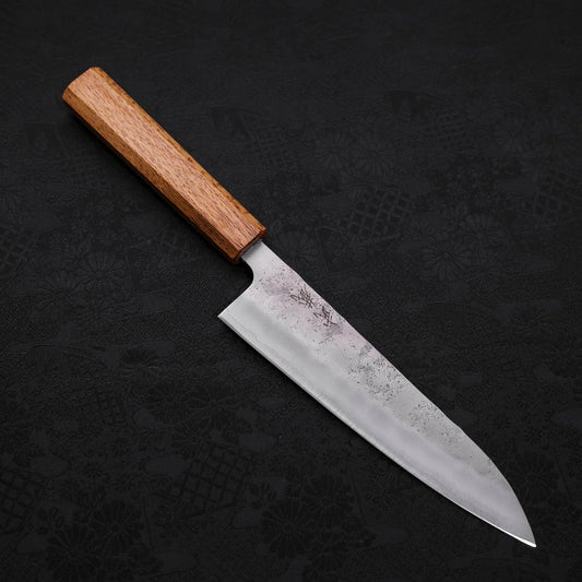 Gyuto Silver Steel #3 Nashiji Oak Handle 180mm