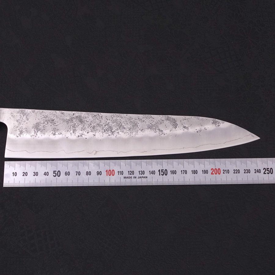 Gyuto Silver Steel #3 Nashiji Sumi Urushi Handle 240mm