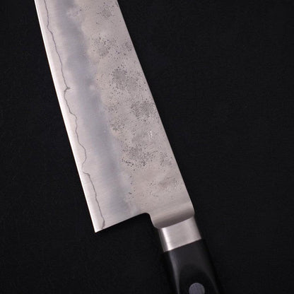 Gyuto Silver Steel #3 Nashiji Western Black Handle 210mm