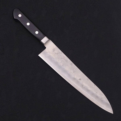 Gyuto Silver Steel #3 Nashiji Western Black Handle 210mm