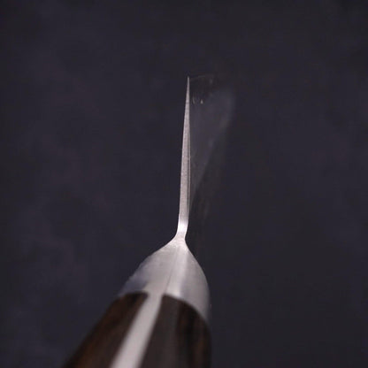 Gyuto Silver Steel #3 Nashiji Western Brown Handle 210mm