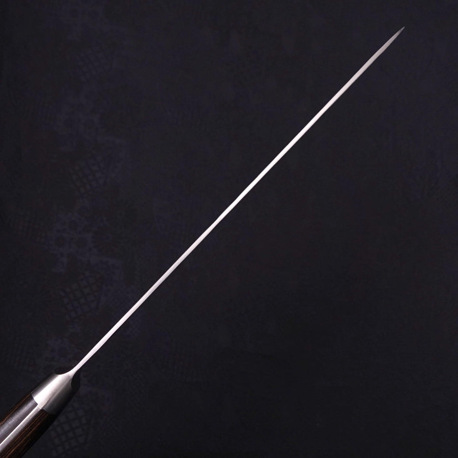 Gyuto Silver Steel #3 Nashiji Western Brown Handle 210mm