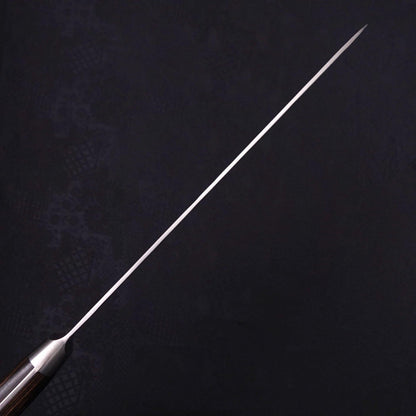 Gyuto Silver Steel #3 Nashiji Western Brown Handle 210mm