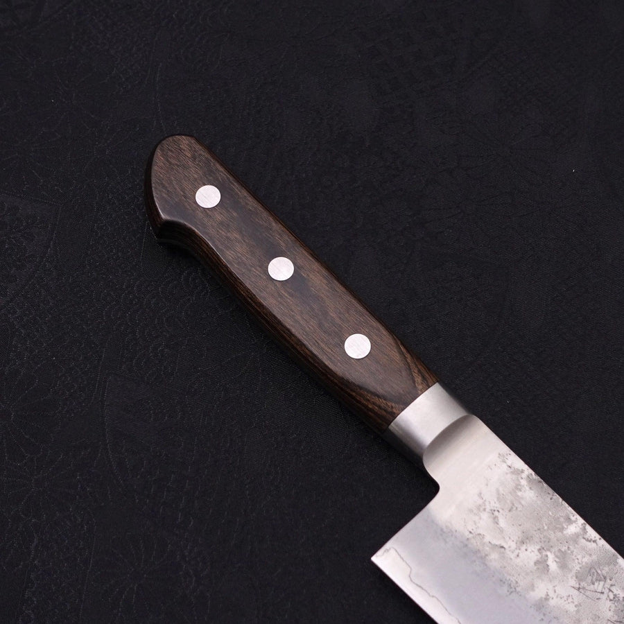 Gyuto Silver Steel #3 Nashiji Western Brown Handle 210mm