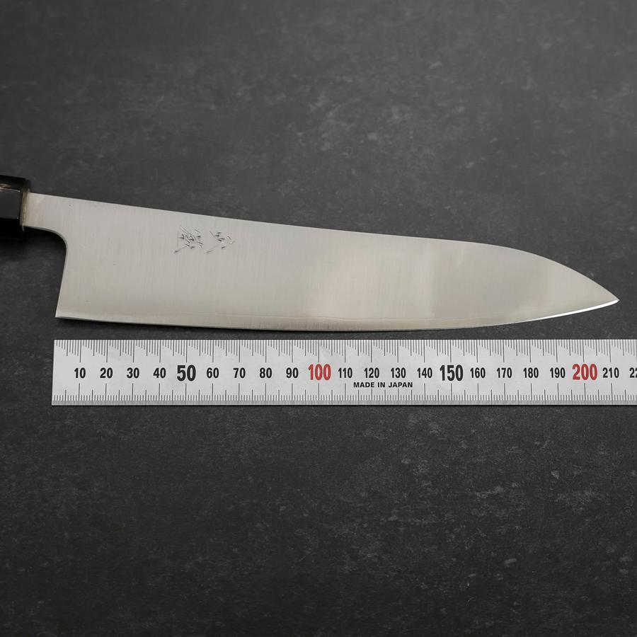 Gyuto Silver Steel #3 Polished Buffalo Magnolia Handle 210mm