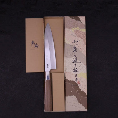 Gyuto Silver Steel #3 Walnut Handle 180mm