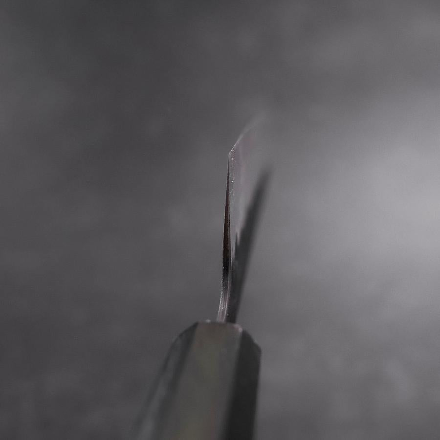 Gyuto Stainless Clad Blue Super Kurouchi Nashiji Green Urushi Handle 240mm