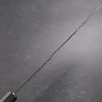 Gyuto Stainless Clad Blue Super Kurouchi Nashiji Green Urushi Handle 240mm